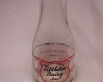 1966 Gagnon & Son Dairy Products Nashua, N.H., Clear Glass Quart Size ...