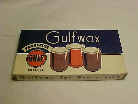 C1940s Gulfwax Gulf Wax Paraffine for Preserving Gulf Oil Corp. Gulf  Refining Co. Pittsburgh, PA., Gas Station Decor, Fruit Jar Canning Jar -   Denmark