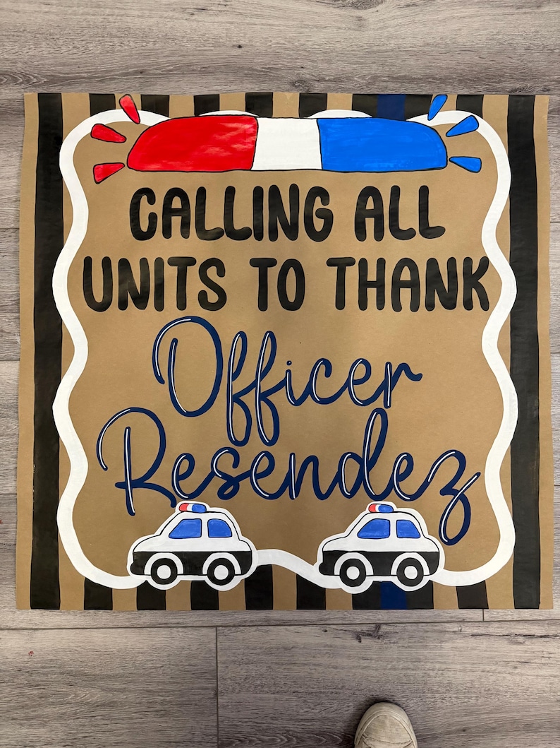 Law Enforcement Officer Appreciation Banner Template (digital Download ...