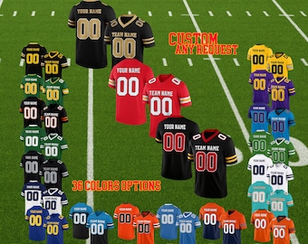 Custom Football Jersey, Personalized Stitched Team Shirt