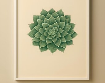 5 Minimalist Green Posters