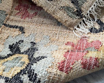 Handmade Natural Jute Rug, Boho Area Rug, Rustic Farmhouse Floor Rug, Eco Friendly Home Decor, Living Room Rug