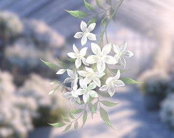 Live2D Accessories 【White Flowers】