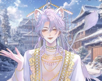 Live2D Model 【Lion Purple Ver. 】 VTuber Model