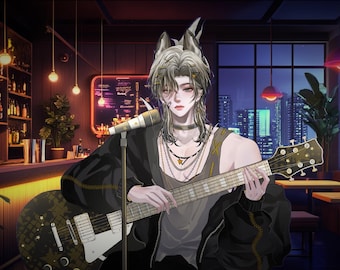 Modelo Live2D 【GSD Black Ver.】 Modelo VTuber