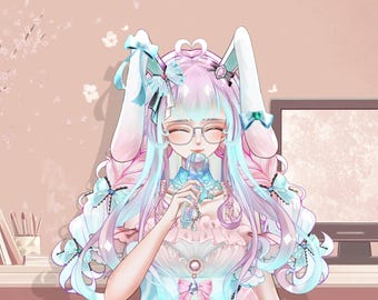 Live2D Model 【Usagi Pink Ver.】 VTuber Model