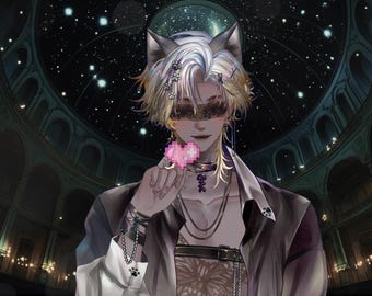 Modelo Live2D 【Shadow Cat Black Ver.】 Modelo VTuber