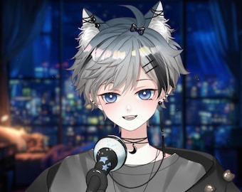 Modelo Live2D 【Versión Miya Gray】 Modelo VTuber