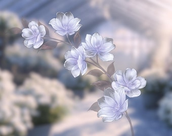 Live2D Accessories 【Violet Flowers】