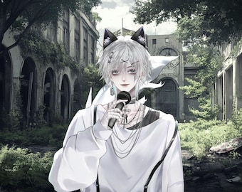 Modelo Live2D 【Husky (forma dual) 】 Modelo VTuber