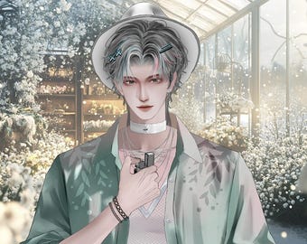 Live2D Model 【Qingming Gray Ver.】 VTuber Model