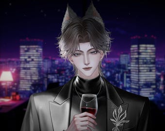 Live2D Model 【Dongzhi Black Ver.】 VTuber Model 【2D Avatar】
