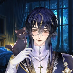 Live2D-modell 【Uya Black Ver.】 VTuber-modell