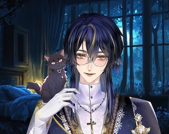 Modelo Live2D 【Uya Black Ver.】 Modelo VTuber