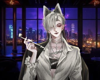 Live2D Model 【Thermidor White Ver.】 VTuber Model 【2D Avatar】