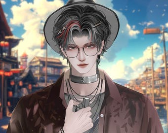 Modelo Live2D 【Versión Qingming Black】 Modelo VTuber