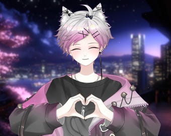 Modelo Live2D 【Miya Pink Ver.】 Modelo VTuber