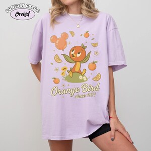 Vintage Disney Orange Fågelskjorta, Epcot Flower and Garden Festival 2026 T-shirt, Retro Walt Disney World Citrus Bird-skjortor, Disneyland-resa Orchid
