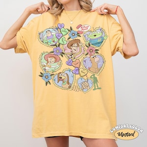 To Infinity and Beyond Toy Story Shirt, Buzz Woody Jessie Rex Slinky Tee, Comfort Colors Disney Trip 2026, Family Matching Squad Group Gift Mustard/Yellow