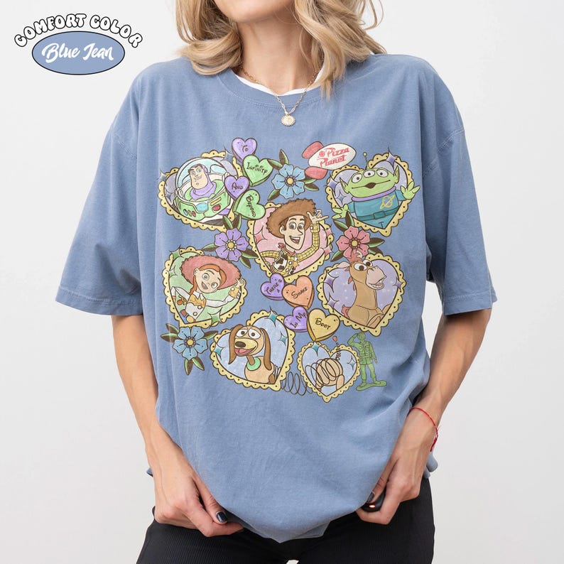 To Infinity and Beyond Toy Story Shirt, Buzz Woody Jessie Rex Slinky Tee, Comfort Colors Disney Trip 2026, Family Matching Squad Group Gift Blue Jean