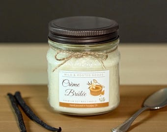 8 oz. Creme Brulee Soy Wax Candle