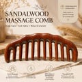 Engraved Anti-static Wooden Comb - Handmade Hair Therapy Tool product logo