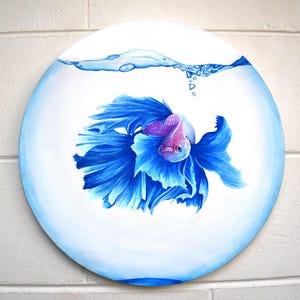 Blobby - Fish bowl painting