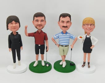 Personalisierte Golf Bobbleheads vom Foto - Geschenk zum Vatertag