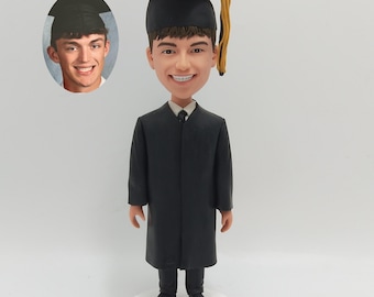 Benutzerdefinierte Abschlussfeier Geschenk Bobblehead - Personalisierte Studenten Figur vom Foto - Abschlussfeier Andenken