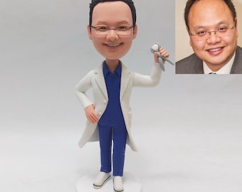 Benutzerdefinierte Doktor Bobblehead - Geschenk zum Abschluss, Ruhestand & Wertschätzung