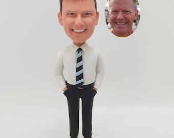 Individuell angefertigte Bosse Bobbleheads vom Foto - personalisiertes Boss Schreibtisch Dekor Geschenk