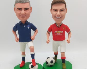 Personalisierte Fußball-Trainer Figur - Geschenk für Trainer, Sportfigur