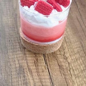 Handmade Strawberry Dessert Candle | Realistic Food Candle Gift