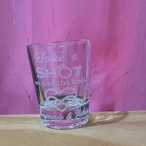 Wedding Shot Glass Personalized