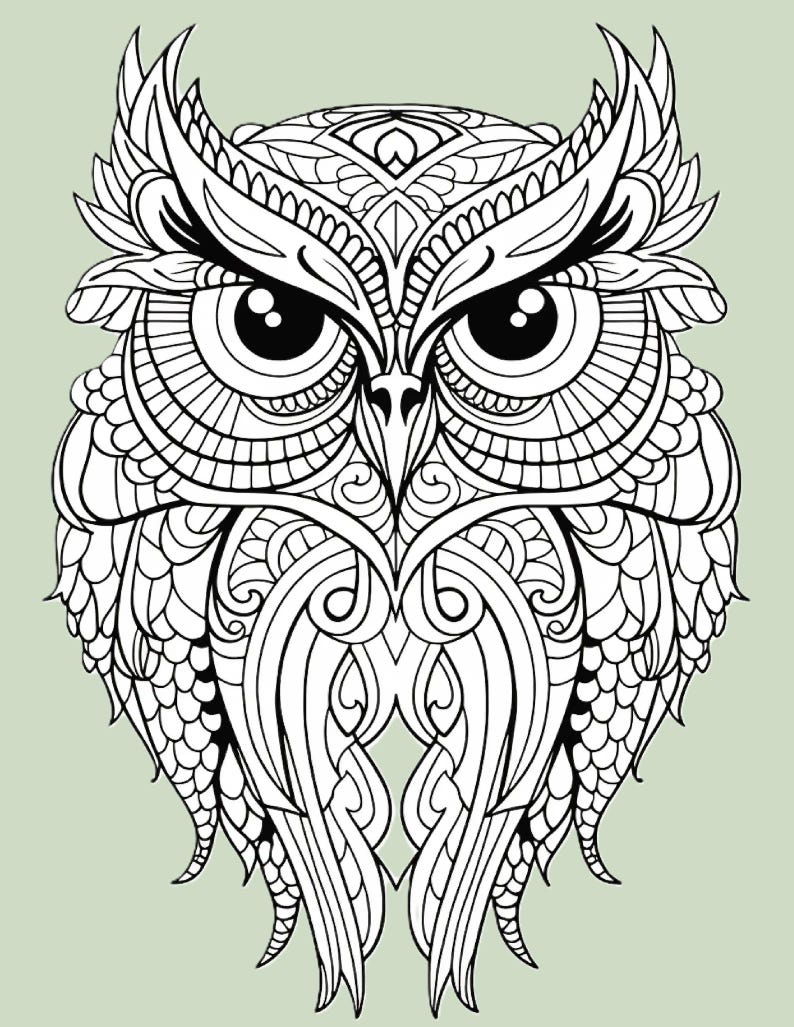 Color It Mandala Animal Coloring Pages | Elephant, Giraffe & Ram Z Entangle Art ...