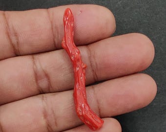 Natural Italian Red Coral Branch Rough Gemstone Jewellery Making Sticks.