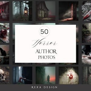 Horror Author Photos JPEG | 50 Dark & Creepy Images for Writers, and Branding