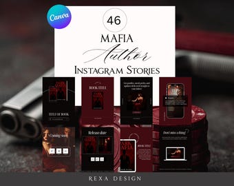 46 Red Mafia Author Instagram Story Templates Canva