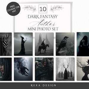 ダークファンタジー作家写真パック • 画像10枚 + 無料キャラクターアート作家