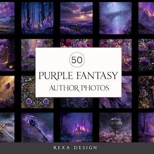 50 Purple Fantasy Author Photos | Fantasy Stock Image Pack for Authors, Teasers & Social Media