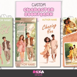 Marcador de livro personalizado com ilustração de personagem para autores, lembrancinha personalizada para leitores de romance e fantasia, presente para quem recebeu o livro em pré-lançamento.