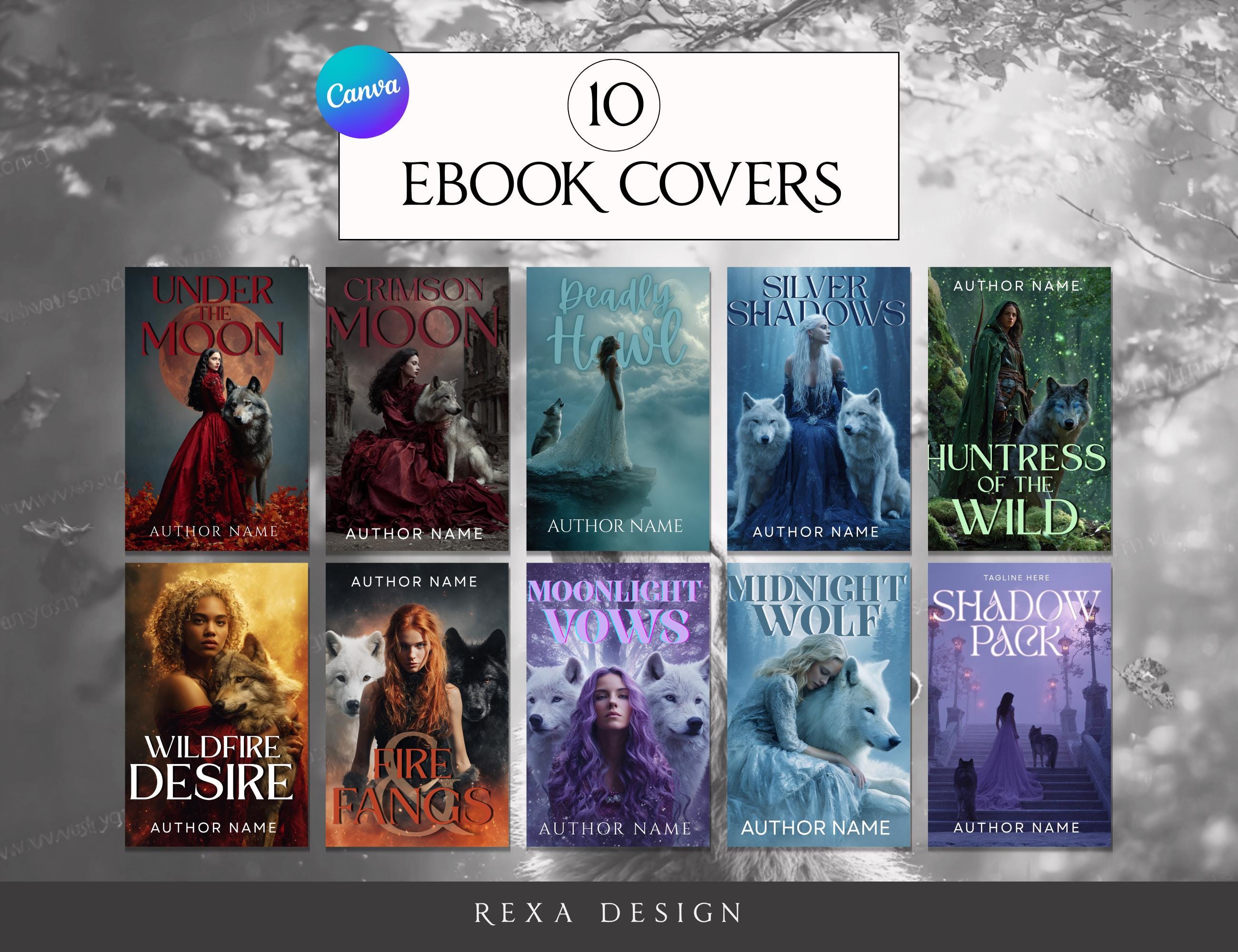 Premade Book Cover Werewolf