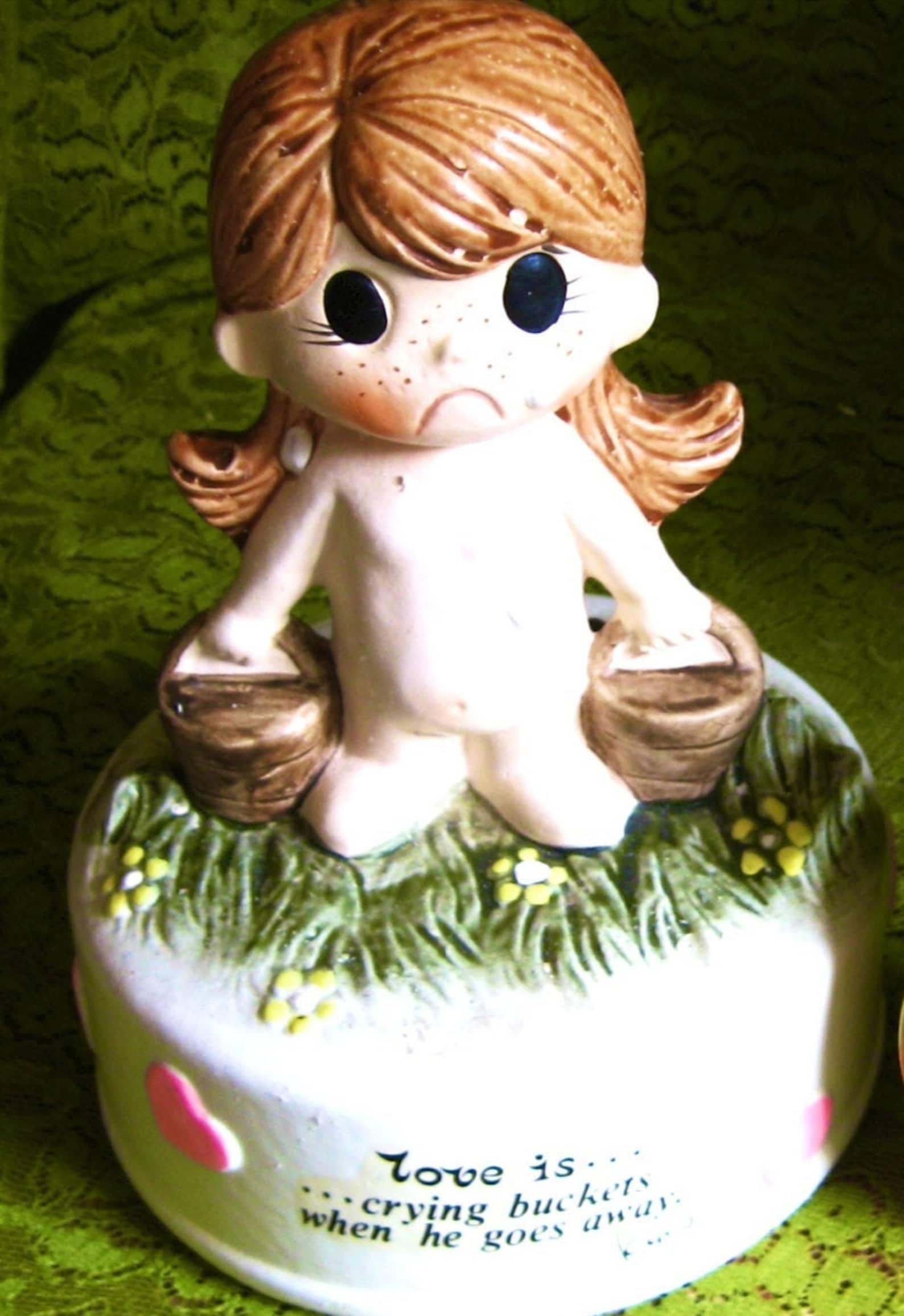 LOVE IS Crying Buckets When He Goes Away Original Etsy UK