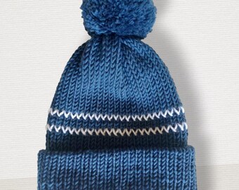 Gorro de punto de doble capa con puño