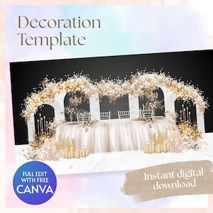 Canva Wedding Planner Template Kit: Organizer, Checklist, Moodboard (Digital Download)