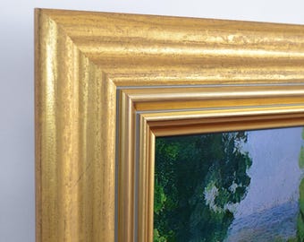 Universal Gold TV Frame – EasyFit Art Display for Any Television (USB Art Included)