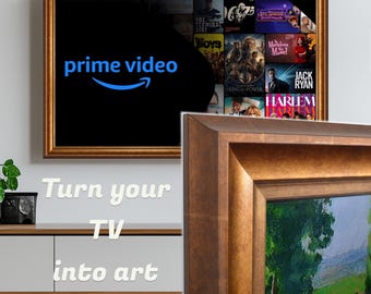 Isadora Antique Gold TV Frame – Universal Quality Tv Frame for Sony, Samsung The Frame, TCL, Hisense, LG, Vizio, Panasonic & any Tv Brand