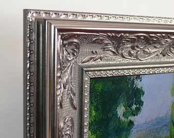 Universal Ornate Silver TV Frame – 32"-98" for Any Brand