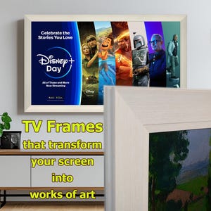 Polly – White TV Frame, Universal Quality Tv Frame, Sony Tv, Samsung The Frame, TCL NXTRAME, Hisense Canvas Tv, All Other Tvs, Tv Bezel