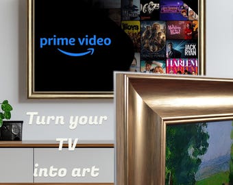 Vesper Gold TV Frame – Universal Quality Tv Frame for Sony, Samsung The Frame, TCL, Hisense, LG, Vizio, Panasonic & any Tv Brand